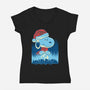 Winter Season Is Here-Womens-V-Neck-Tee-rmatix