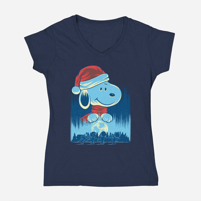 Winter Season Is Here-Womens-V-Neck-Tee-rmatix