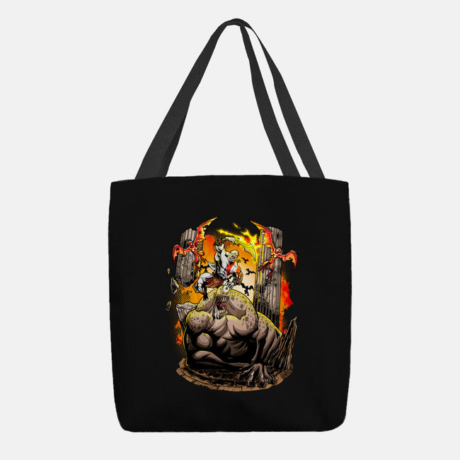 God Kratos-None-Basic Tote-Bag-Diego Oliver