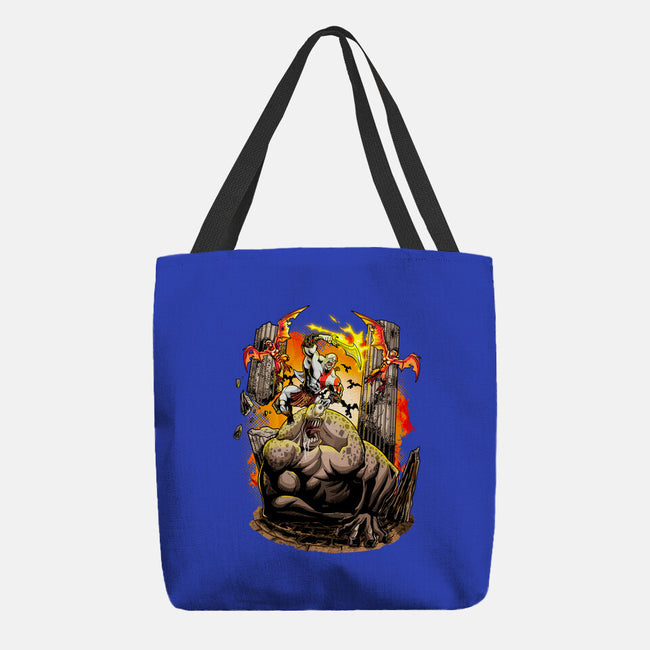 God Kratos-None-Basic Tote-Bag-Diego Oliver