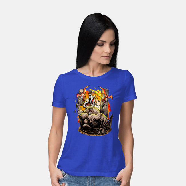 God Kratos-Womens-Basic-Tee-Diego Oliver