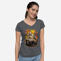 God Kratos-Womens-V-Neck-Tee-Diego Oliver