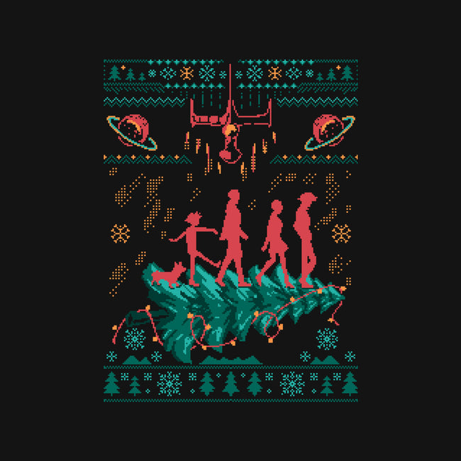 Space Cowboy Xmas-Womens-Fitted-Tee-marsdkart