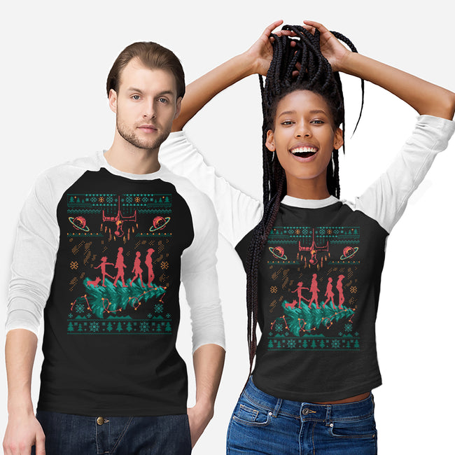 Space Cowboy Xmas-Unisex-Baseball-Tee-marsdkart