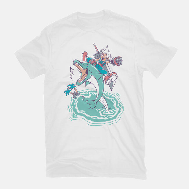 Dolphin Jump-Unisex-Basic-Tee-Henrique Torres