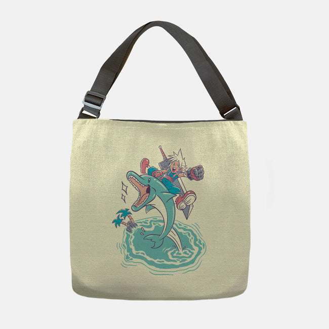 Dolphin Jump-None-Adjustable Tote-Bag-Henrique Torres