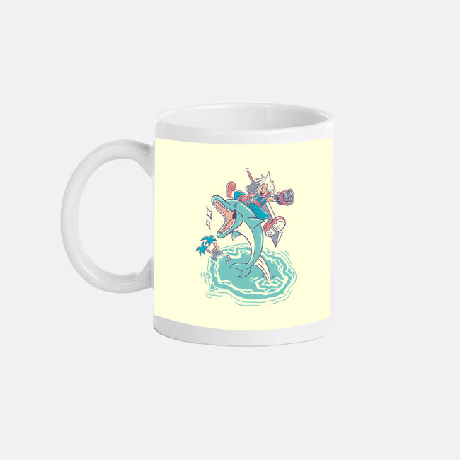 Dolphin Jump-None-Mug-Drinkware-Henrique Torres