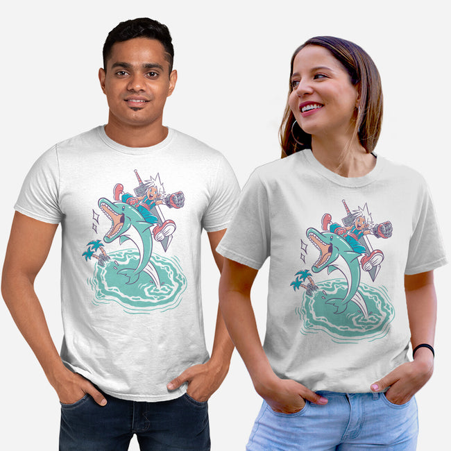 Dolphin Jump-Unisex-Basic-Tee-Henrique Torres