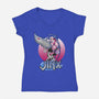 Jinx Cute-Womens-V-Neck-Tee-Samuel