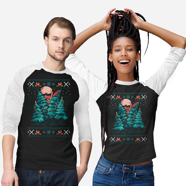 Attack On Christmas-Unisex-Baseball-Tee-marsdkart