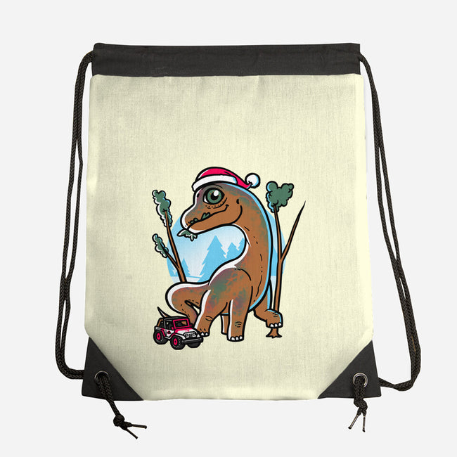 Jurassic Herbivore-None-Drawstring-Bag-estudiofitas