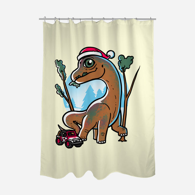 Jurassic Herbivore-None-Polyester-Shower Curtain-estudiofitas