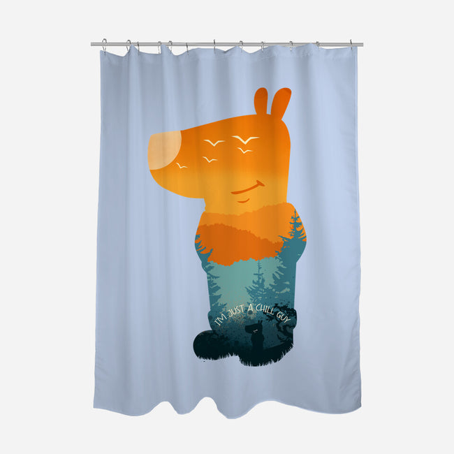 Chill Guy-None-Polyester-Shower Curtain-dandingeroz