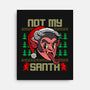 Not My Santa-None-Stretched-Canvas-Boggs Nicolas