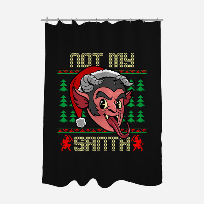 Not My Santa-None-Polyester-Shower Curtain-Boggs Nicolas