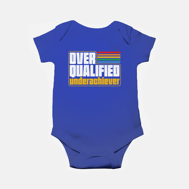 Overqualified Underachiever-Baby-Basic-Onesie-Studio Mootant