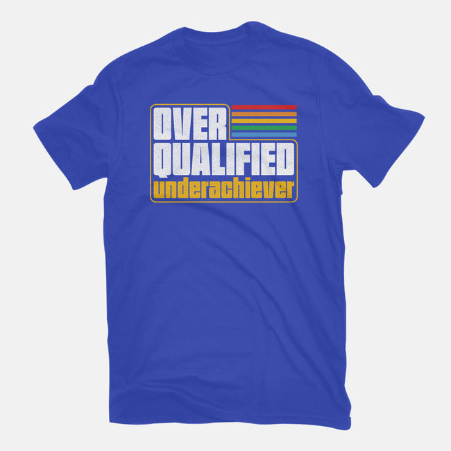 Overqualified Underachiever-Unisex-Basic-Tee-Studio Mootant