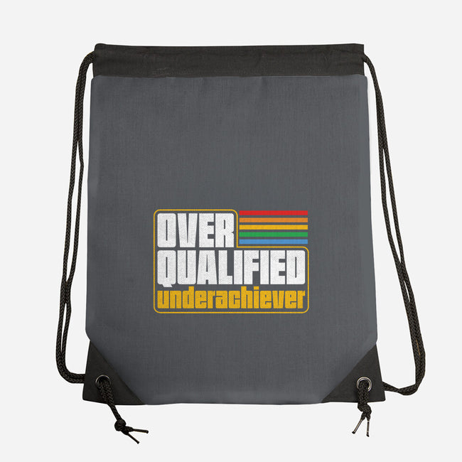 Overqualified Underachiever-None-Drawstring-Bag-Studio Mootant