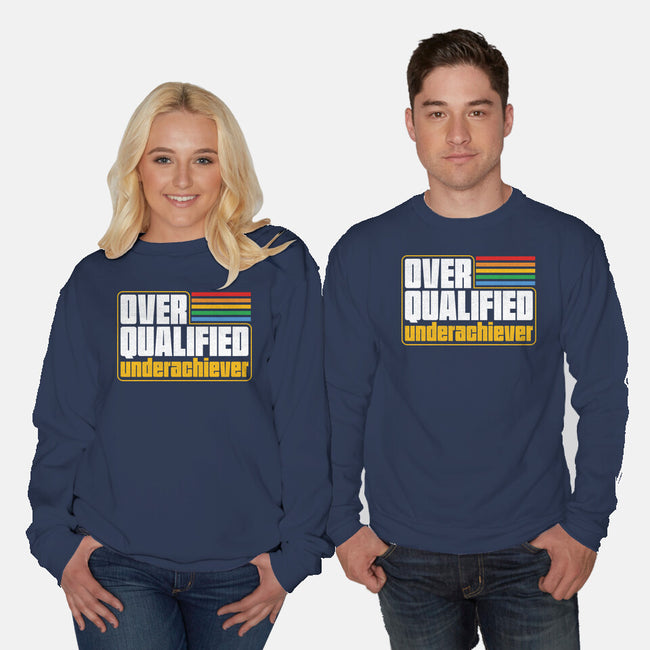 Overqualified Underachiever-Unisex-Crew Neck-Sweatshirt-Studio Mootant