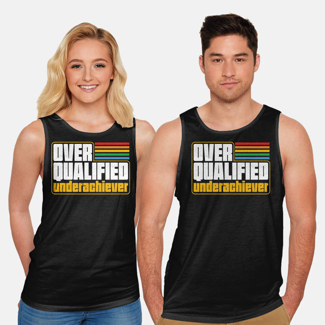 Overqualified Underachiever-Unisex-Basic-Tank-Studio Mootant