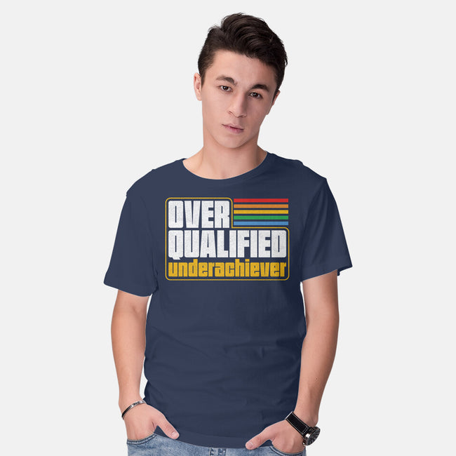 Overqualified Underachiever-Mens-Basic-Tee-Studio Mootant