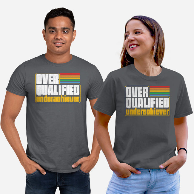 Overqualified Underachiever-Unisex-Basic-Tee-Studio Mootant