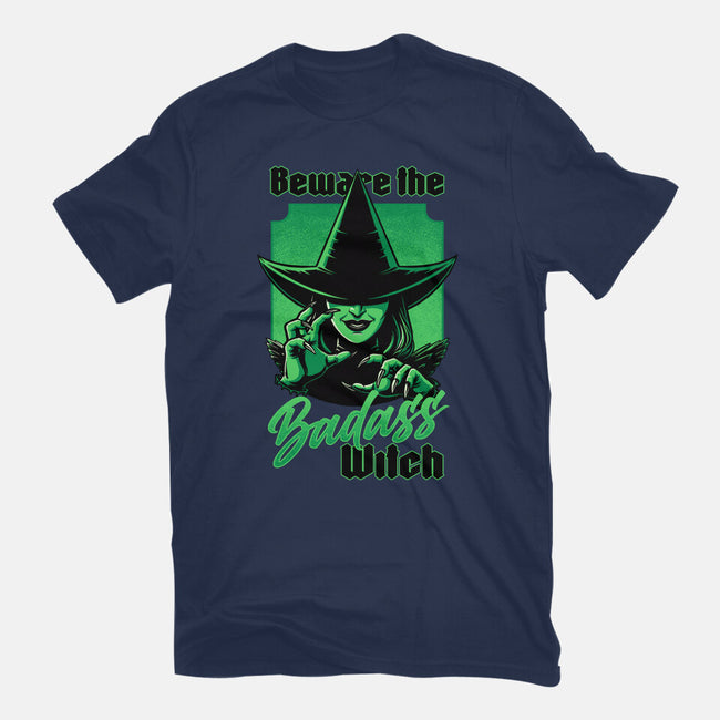 Beware Green Witch-Mens-Basic-Tee-Studio Mootant