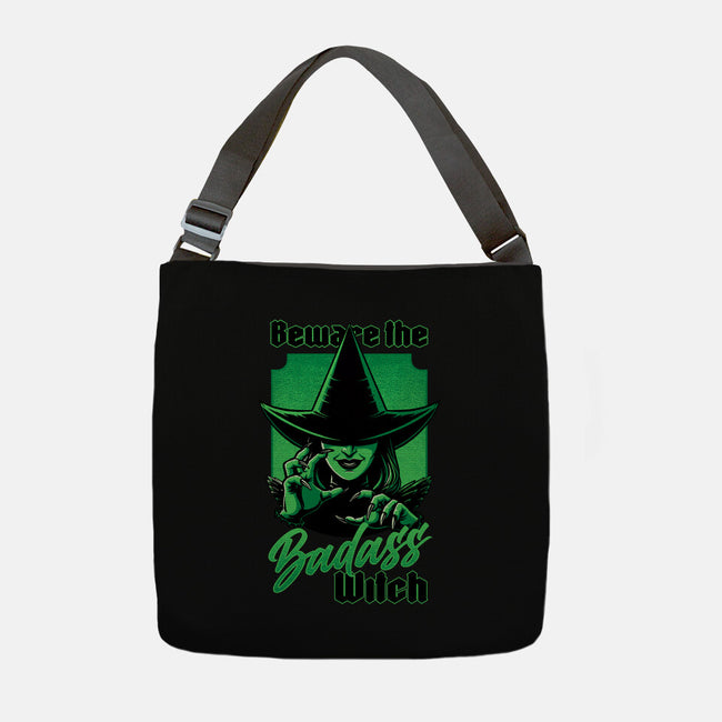 Beware Green Witch-None-Adjustable Tote-Bag-Studio Mootant