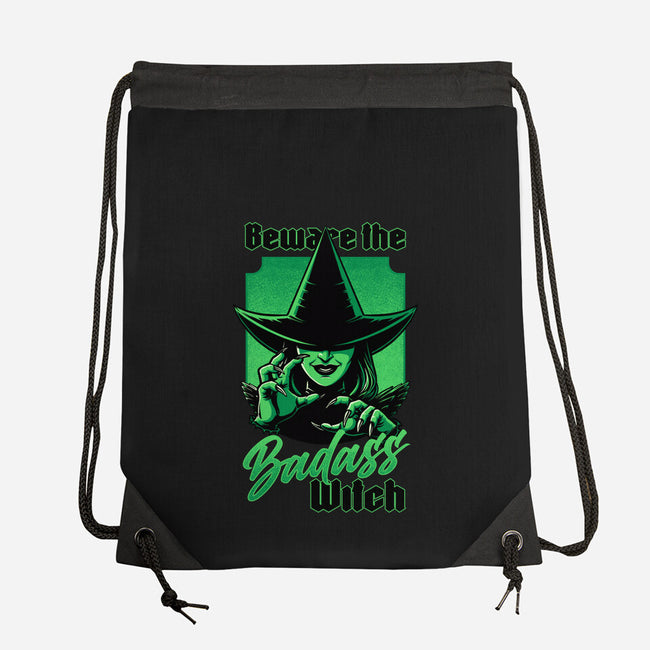 Beware Green Witch-None-Drawstring-Bag-Studio Mootant