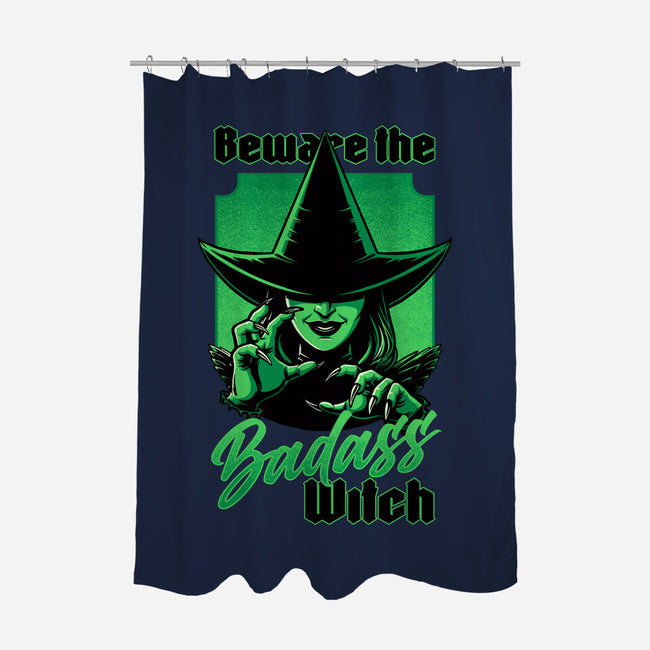 Beware Green Witch-None-Polyester-Shower Curtain-Studio Mootant