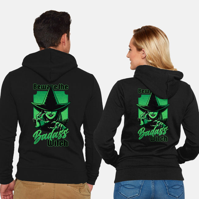 Beware Green Witch-Unisex-Zip-Up-Sweatshirt-Studio Mootant