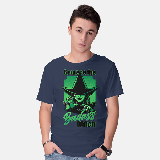 Beware Green Witch-Mens-Basic-Tee-Studio Mootant