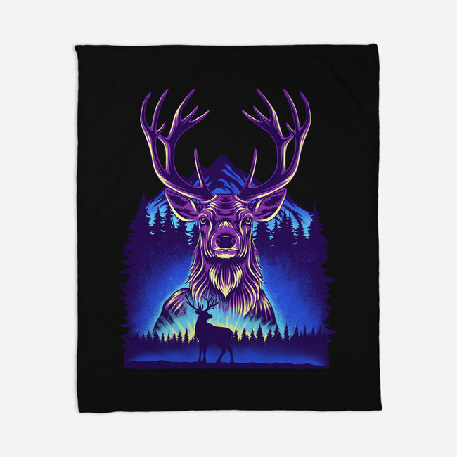 Winter Deer-None-Fleece-Blanket-rmatix