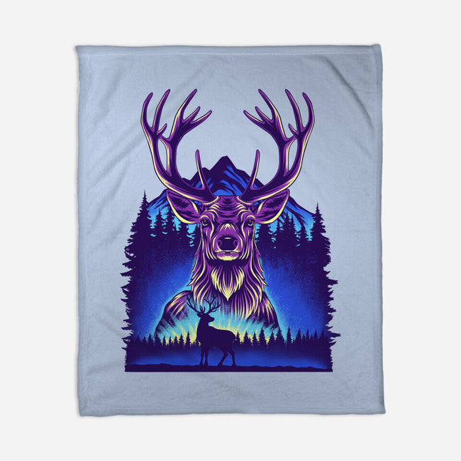 Winter Deer-None-Fleece-Blanket-rmatix