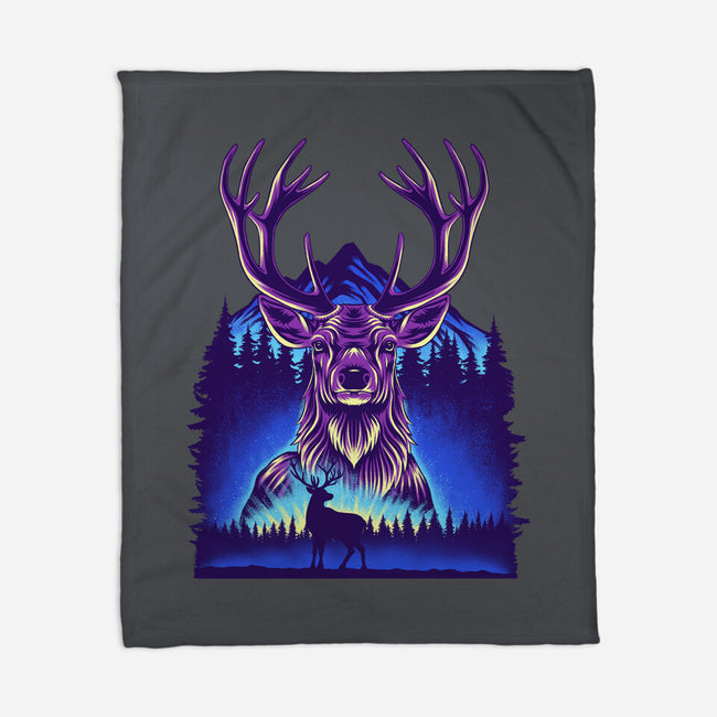 Winter Deer-None-Fleece-Blanket-rmatix