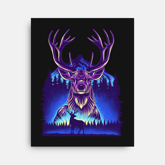 Winter Deer-None-Stretched-Canvas-rmatix