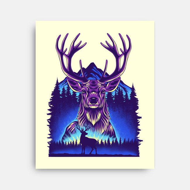 Winter Deer-None-Stretched-Canvas-rmatix