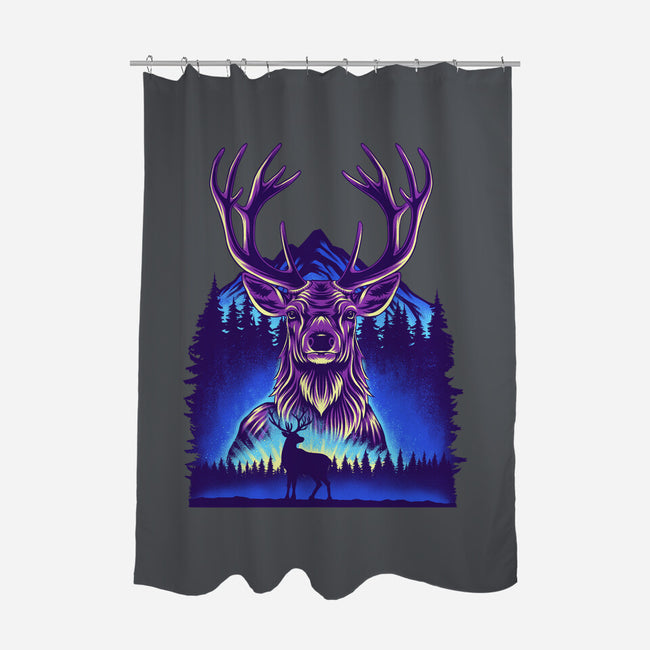 Winter Deer-None-Polyester-Shower Curtain-rmatix