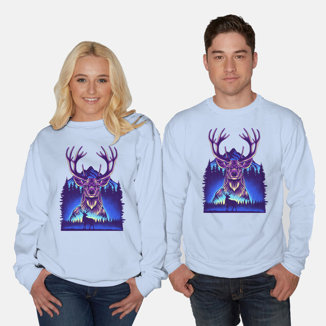 Winter Deer-Unisex-Crew Neck-Sweatshirt-rmatix