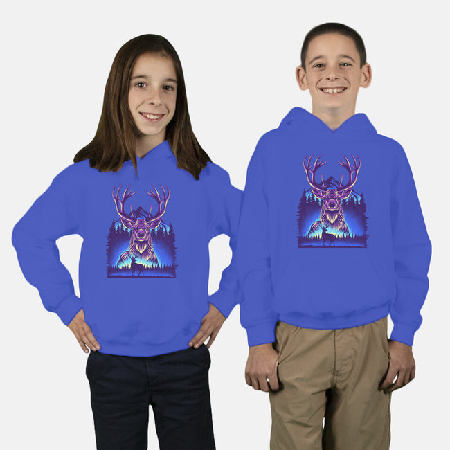 Winter Deer-Youth-Pullover-Sweatshirt-rmatix