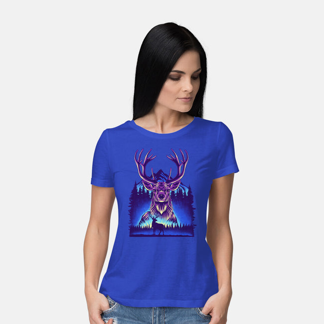 Winter Deer-Womens-Basic-Tee-rmatix