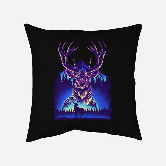 Winter Deer-None-Removable Cover w Insert-Throw Pillow-rmatix