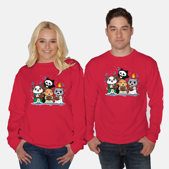 A Catmas Carol-Unisex-Crew Neck-Sweatshirt-Boggs Nicolas