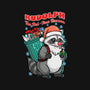 Rudolph The Red Nose Raccoon-Womens-Fitted-Tee-palmstreet