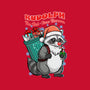 Rudolph The Red Nose Raccoon-Womens-Fitted-Tee-palmstreet