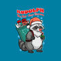 Rudolph The Red Nose Raccoon-Womens-Fitted-Tee-palmstreet
