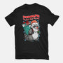 Rudolph The Red Nose Raccoon-Womens-Fitted-Tee-palmstreet