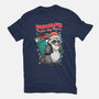 Rudolph The Red Nose Raccoon-Womens-Fitted-Tee-palmstreet