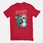 Rudolph The Red Nose Raccoon-Womens-Fitted-Tee-palmstreet