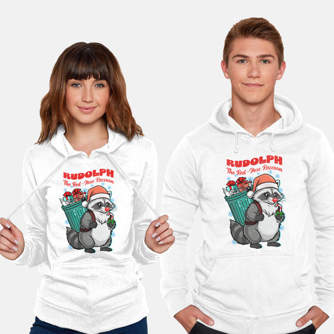 Rudolph The Red Nose Raccoon-Unisex-Pullover-Sweatshirt-palmstreet